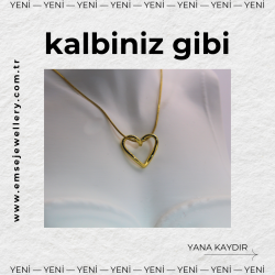 Altın Kalp Kolye