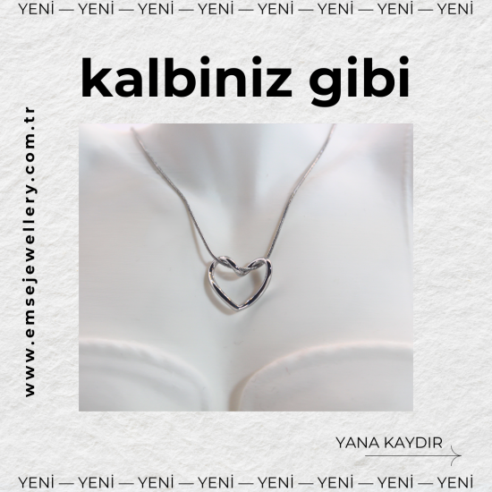 Gümüş Kalp Kolye