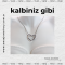 Gümüş Kalp Kolye