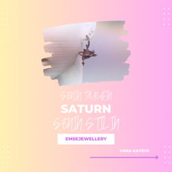 "Satürn" Stil Küpe